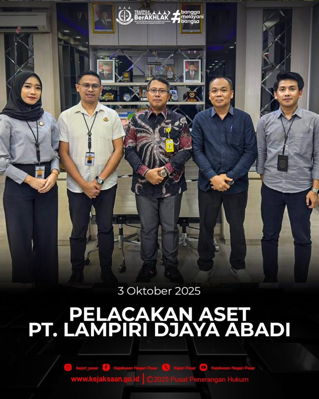 giat pelacakan aset PT. Lampiri Djaya Abadi