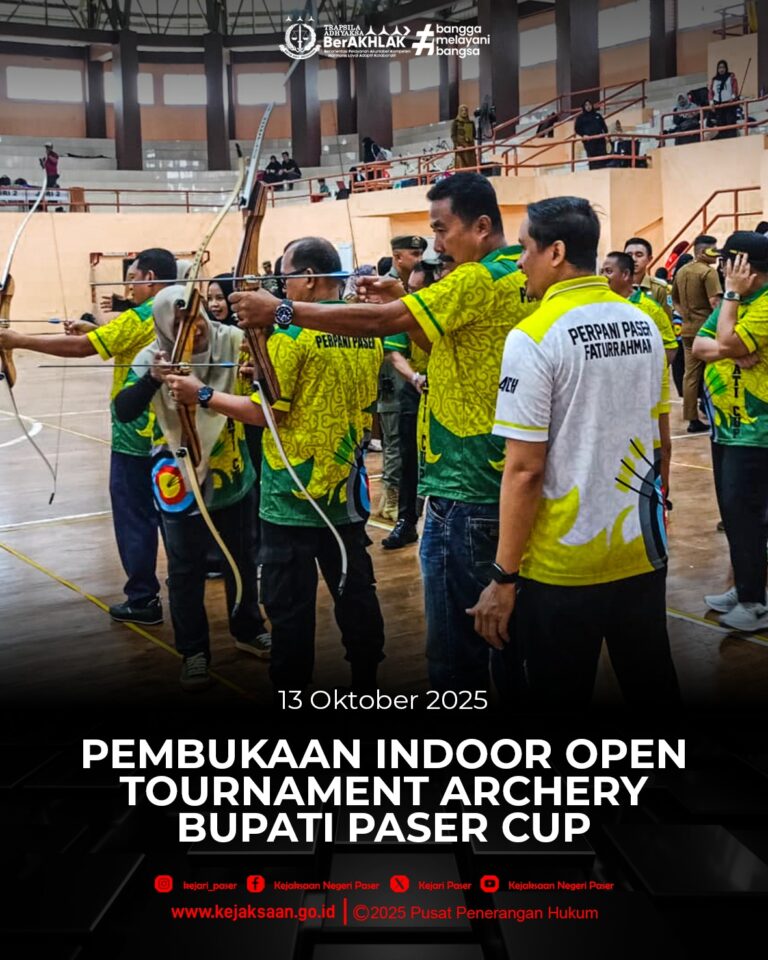 undangan pembukaan indoor open turnament Archery bupati paser cup 1.