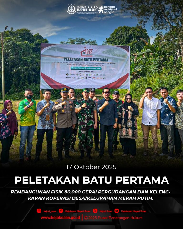 undangan Peletakan Batu Pertama Gerai, Pergudangan dan Kelengkapan Koperasi Desa/Kelurahan Merah Putih.