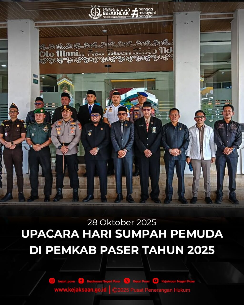 Kegiatan Upacara Hari Sumpah Pemuda Kabupaten Paser Tahun 2025.