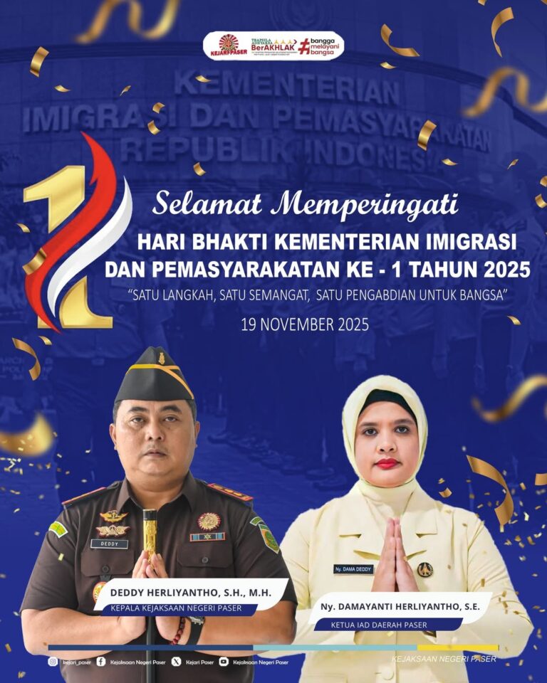 Selamat Memperingati Hari Bhakti kementerian Imigrasi dan Pemasyarakatan ke 1 Tahun 2025
