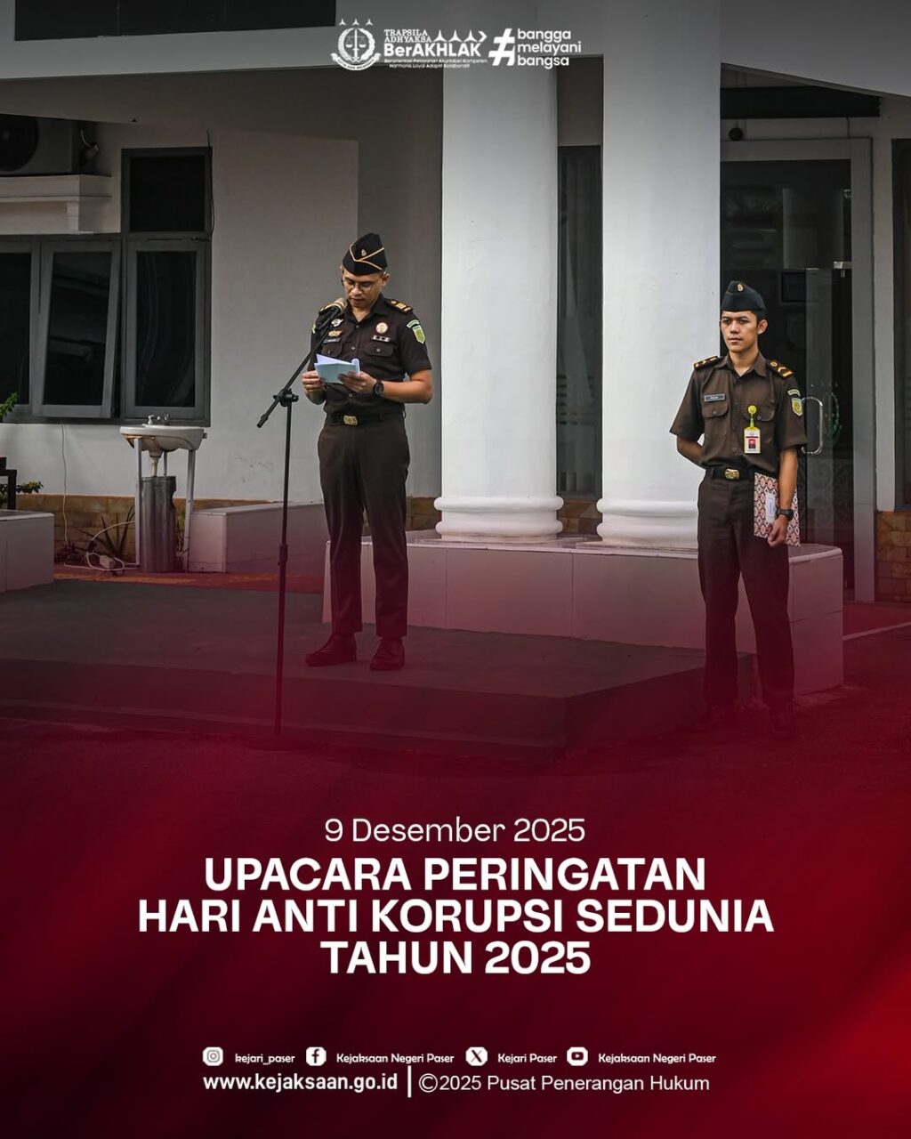Upacara Hari Anti Korupsi Sedunia (Hakordia)