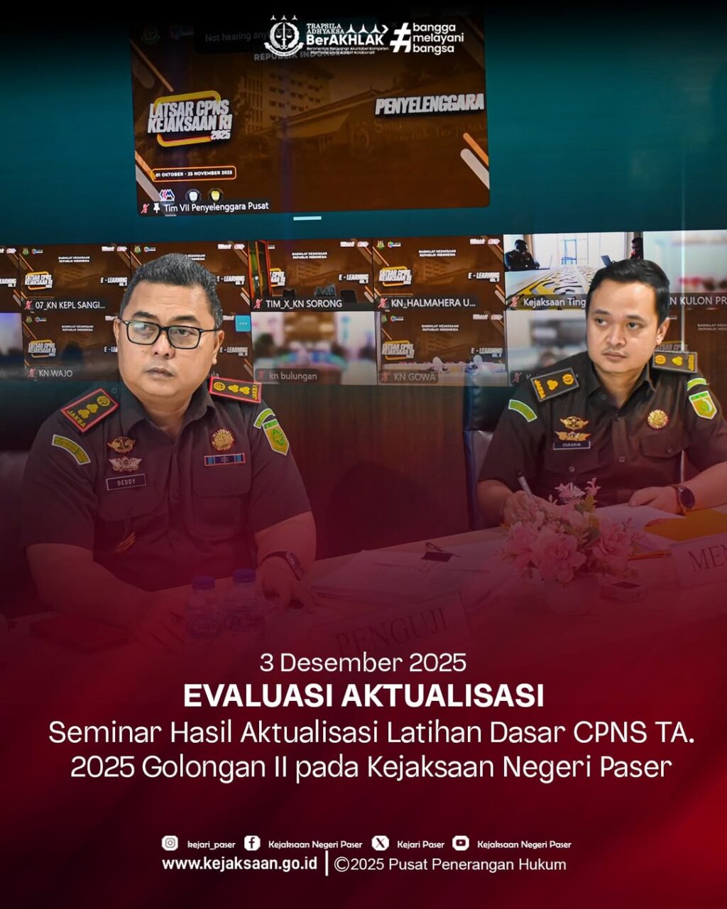 Seminar Laporan Aktualisasi CPNS Golongan II Tahun 2025📚