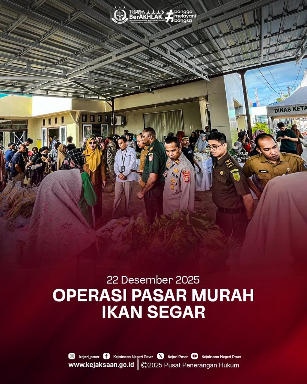 kunjungan kegiatan Gerakan Pangan Murah (GPM).