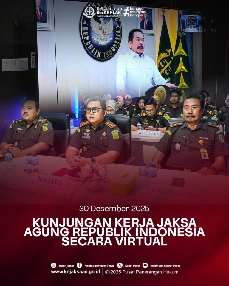 Kunjungan Kerja Jaksa Agung Republik Indonesia yang diselenggarakan secara virtual