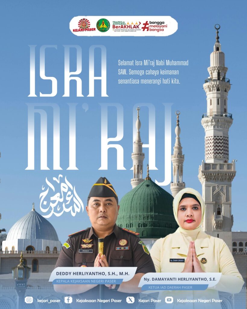 Selamat Memperingati Isra Miraj Nabi Muhammad SAW, 16 Januari 2026/1447 H