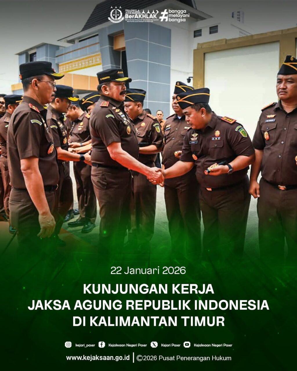 mengikuti Pengarahan Jaksa Agung Republik Indonesia Prof. Dr. St. Burhanuddin, S.H., M.M. dalam Rangka Kunjungan Kerja di Wilayah Kalimantan Timur