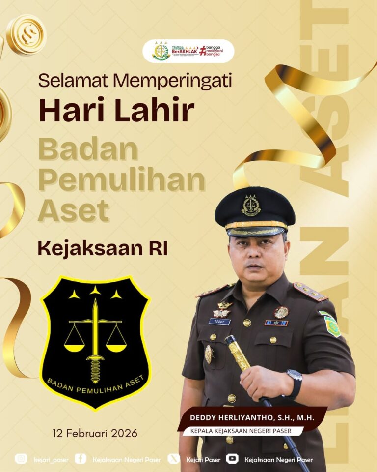 Dirgahayu Badan Pemulihan Aset. Pulihkan aset, kuatkan integritas, tegakkan keadilan.