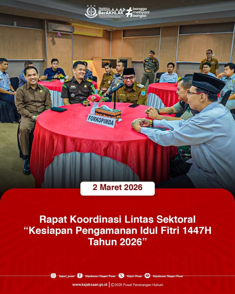 Rapat Koordinasi Lintas Sektoral dalam Rangka “Kesiapan Pengamanan Idul Fitri 1447 H Tahun 2026