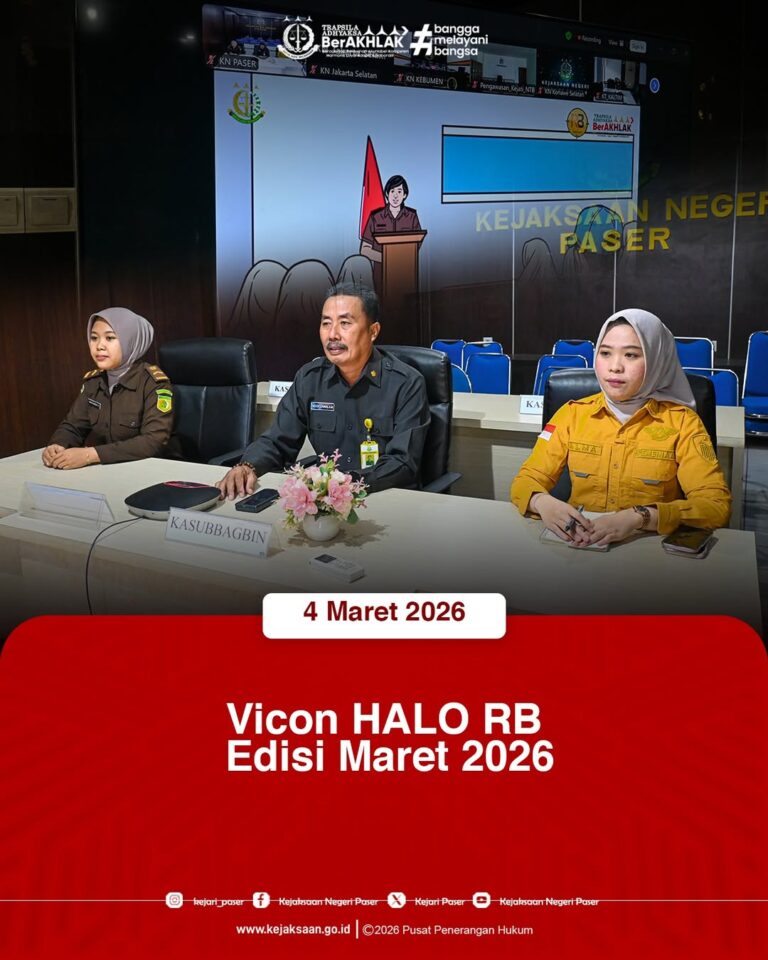 kegiatan vicon Halo RB Edisi Maret 2026.
