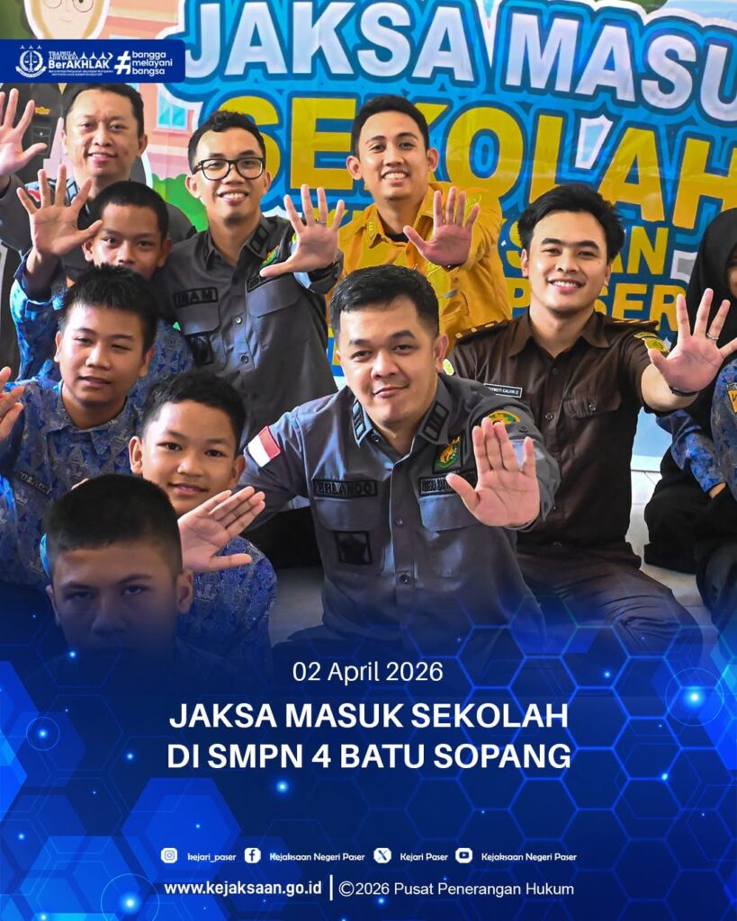 Kegiatan Jaksa Masuk Sekolah yang bertempat di SMPN 4 Batu Sopang
