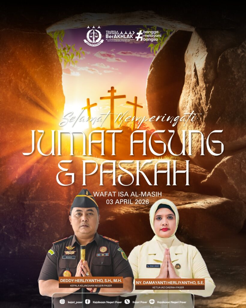 Selamat Memperingati Jumat Agung. "Semoga Jumat Agung ini membawa damai di hati dan pengharapan baru di setiap langkah kita".