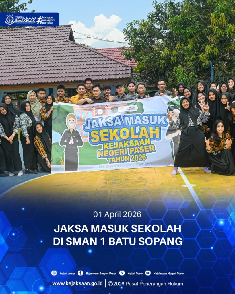 Kegiatan Jaksa Masuk Sekolah yang bertempat di SMAN 1 Batu Sopang