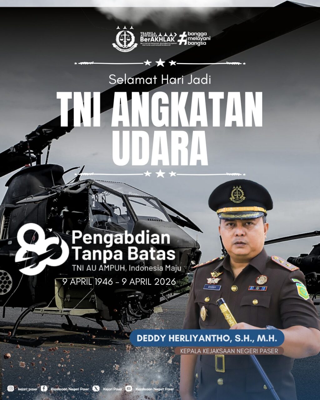 Selamat Hari Jadi TNI Angkatan Udara ke 80 Tahun 2026