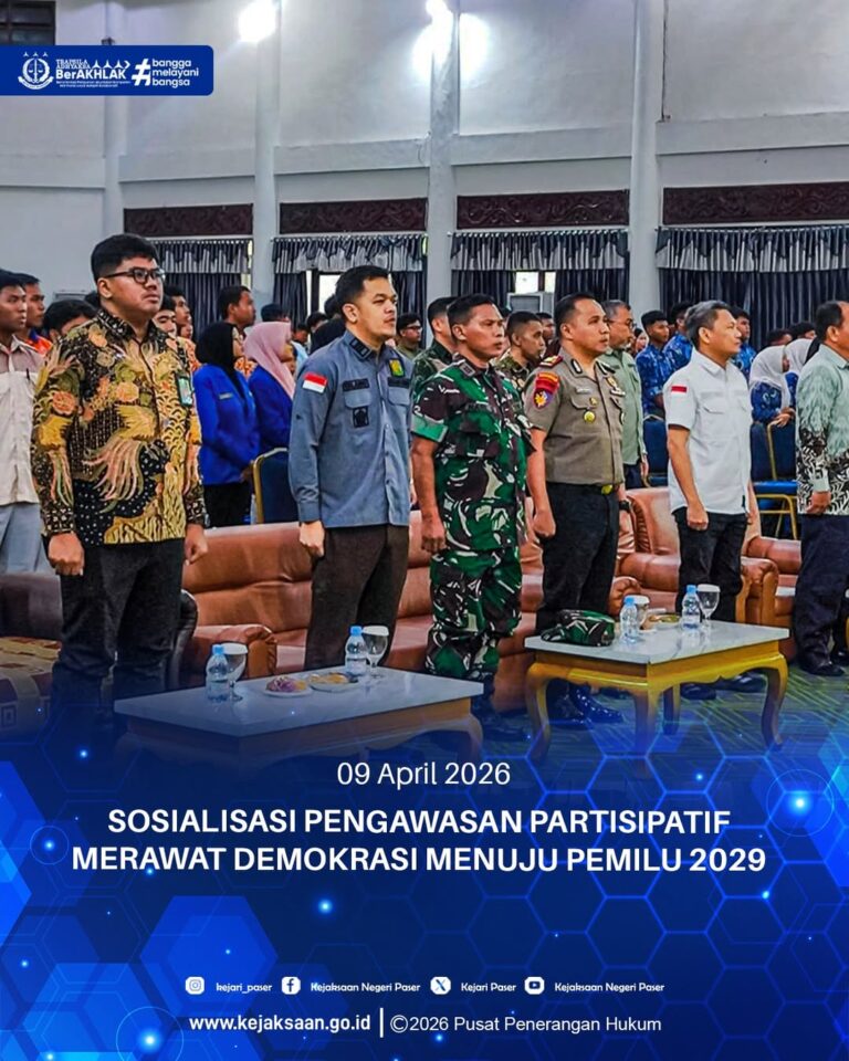 menghadiri Kegiatan "Pembukaan Launching Sekolah Kader Pengawasan Partisipatif kepada masyarakat kab. Paser Tahun 2026"