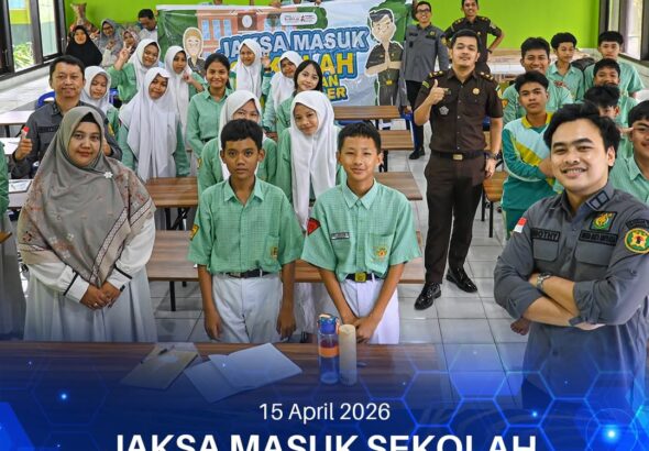 Kegiatan Jaksa Masuk Sekolah yang bertempat di SMPN 4 Tanah Grogo