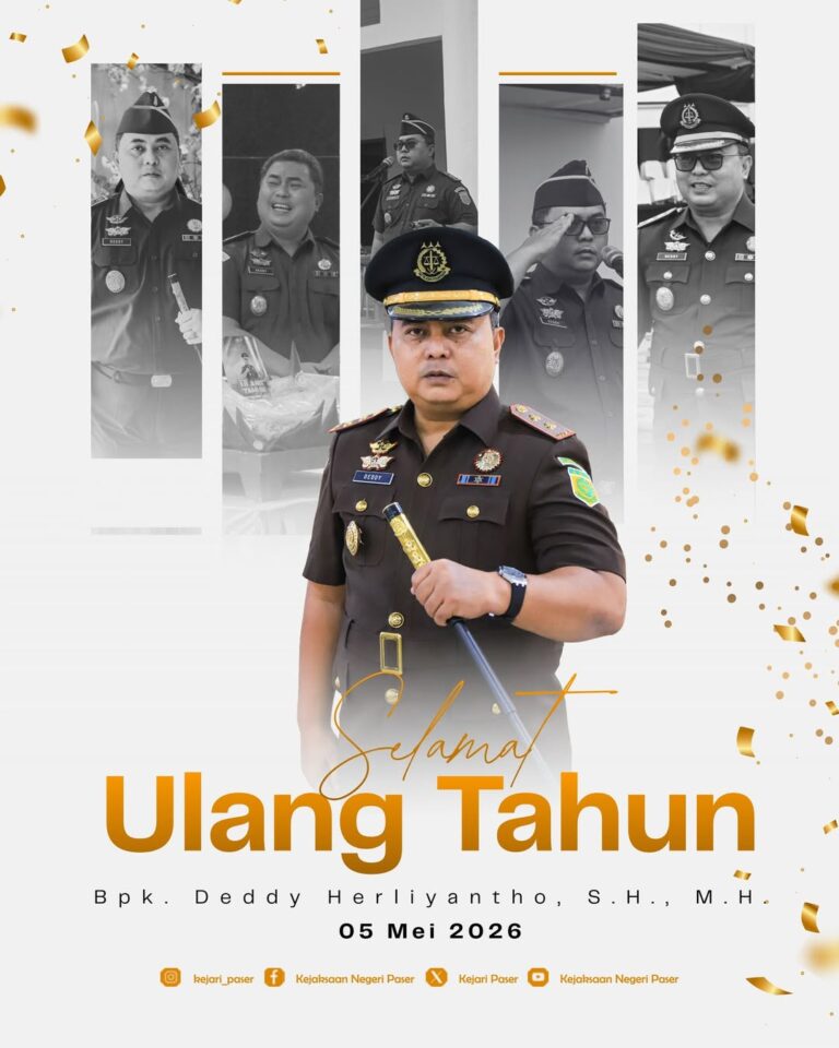 Selamat Ulang Tahun  Kepala Kejaksaan Negeri Paser  Bpk. Deddy Herliyantho, S.H., M.H.