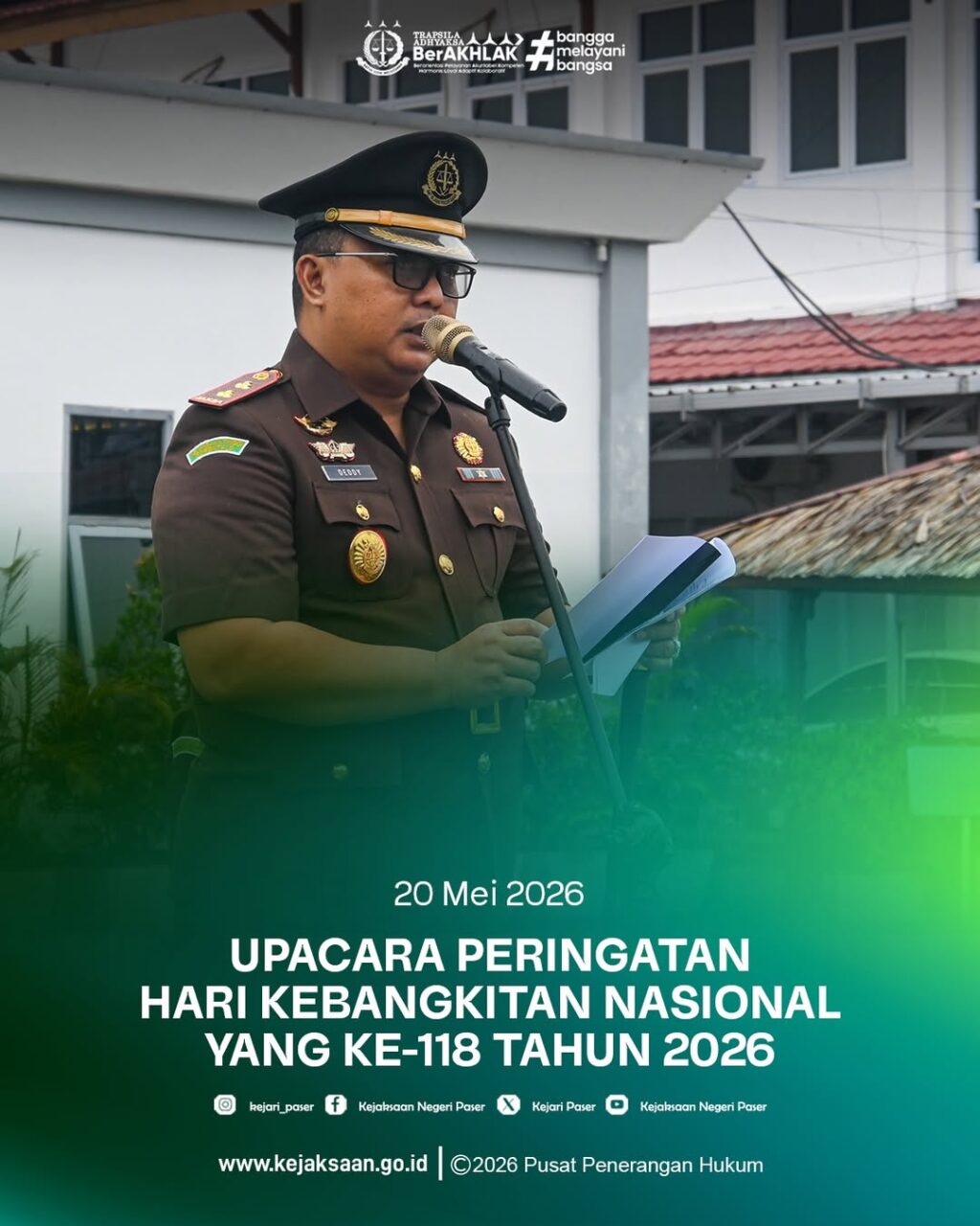 upacara peringatan Hari Kebangkitan Nasional Ke-118 Tahun 2026