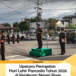 Upacara dalam Rangka kegiatan Upacara Peringatan Hari Lahir Pancasila Tahun 2026