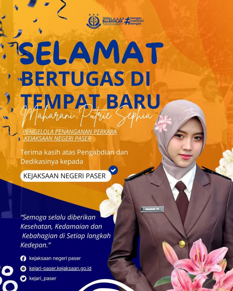 . Selamat melanjutkan pengabdian di tempat yang baru. Semoga setiap langkah membawa kesuksesan dan keberkahan.