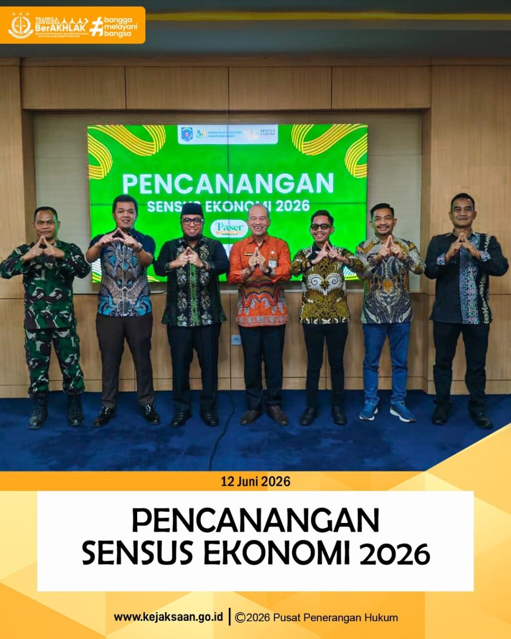 Kegiatan Pencanangan Sensus Ekonomi 2026.