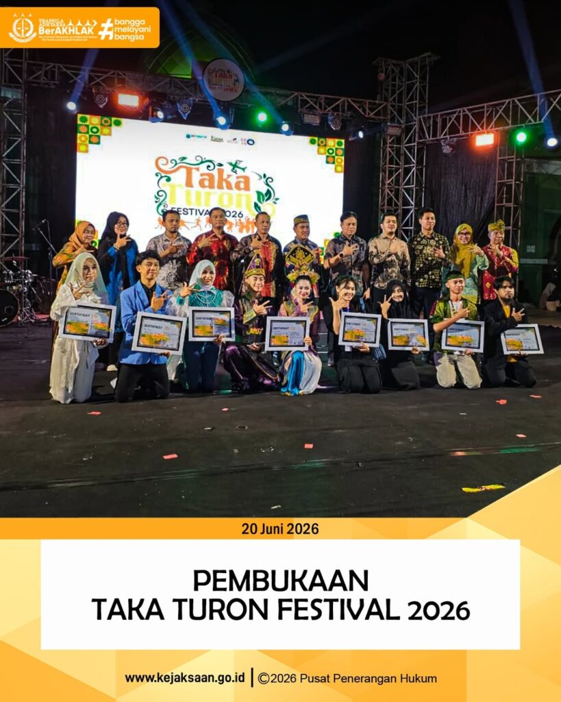 kegiatan Pembukaan dan Pelaksanaan TAKA TURON FESTIVAL 2026.