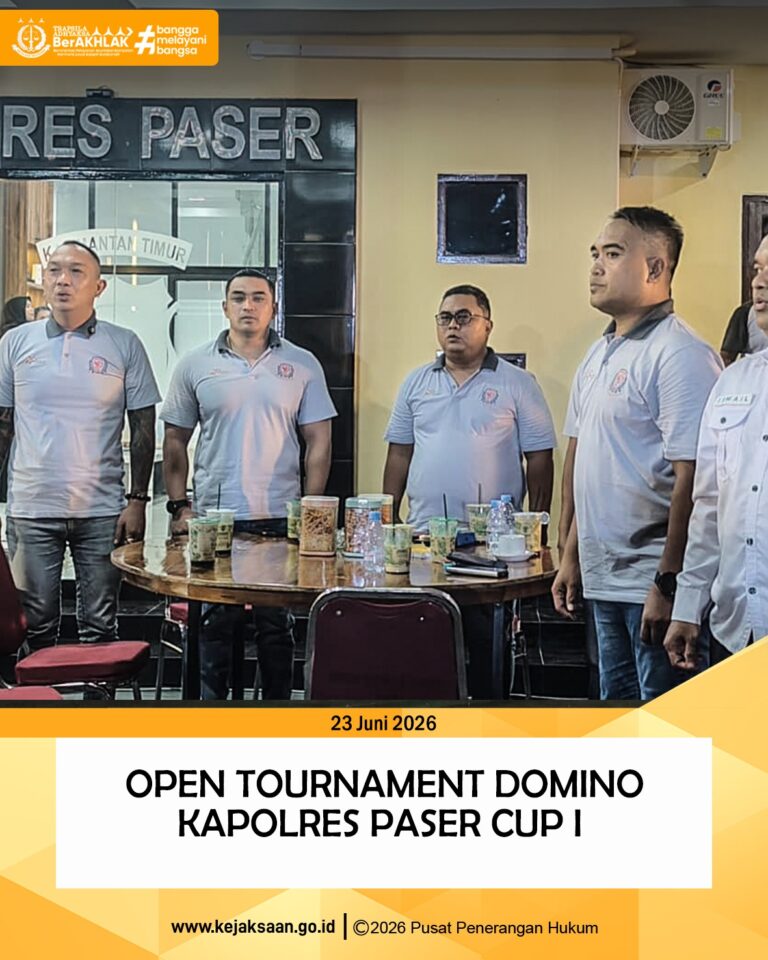 Pembukaan Pertandingan Open Tournament Domino Kapolres Paser Cup I Dalam Rangka Hari Bhayangkara Ke-80 Tahun 2026