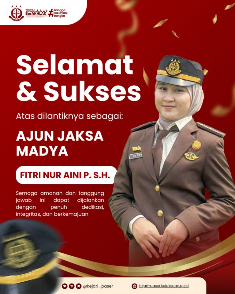 Selamat atas pelantikannya!