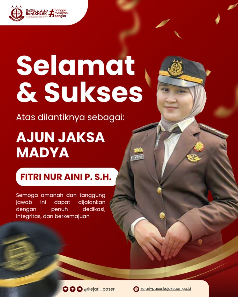 Selamat atas pelantikannya!
