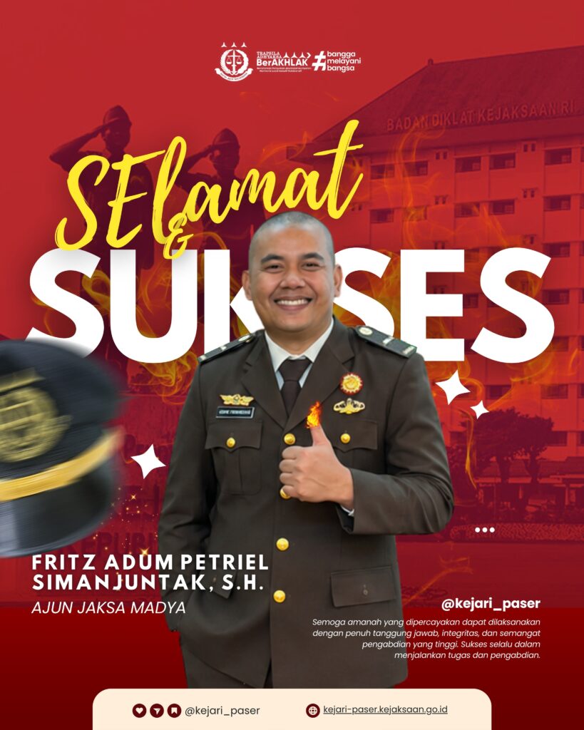 Congrats atas pelantikannya!