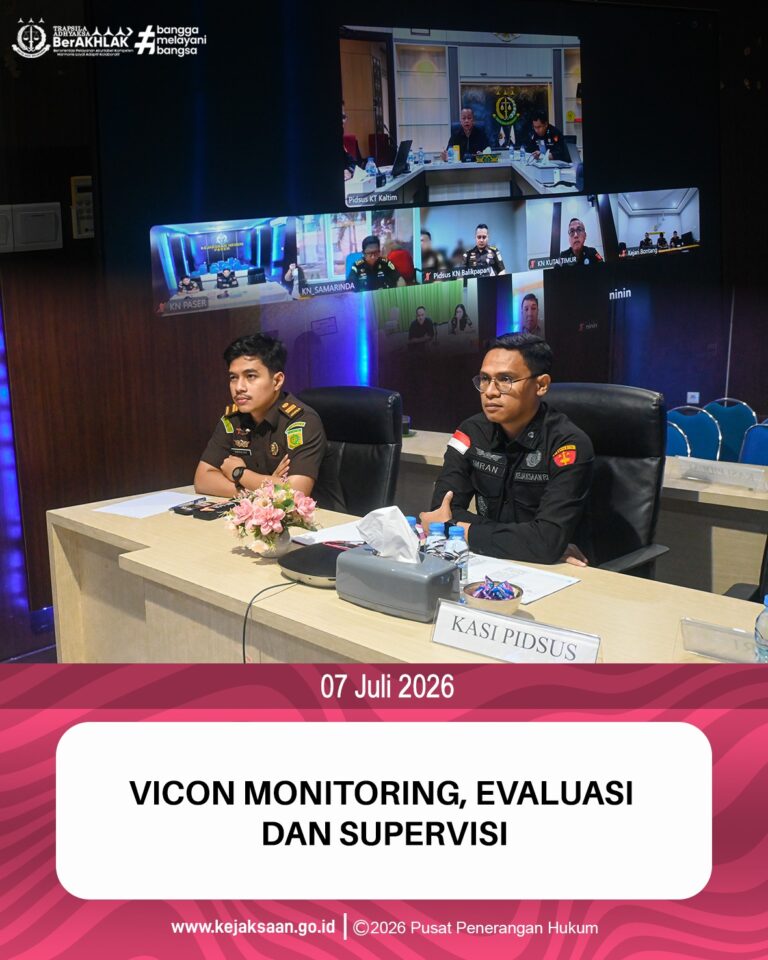 kegiatan Vicon Monitoring, Evaluasi dan Supervisi