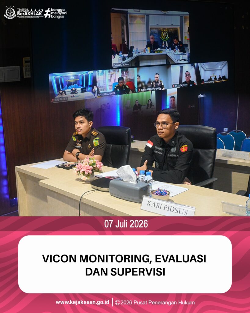 kegiatan Vicon Monitoring, Evaluasi dan Supervisi