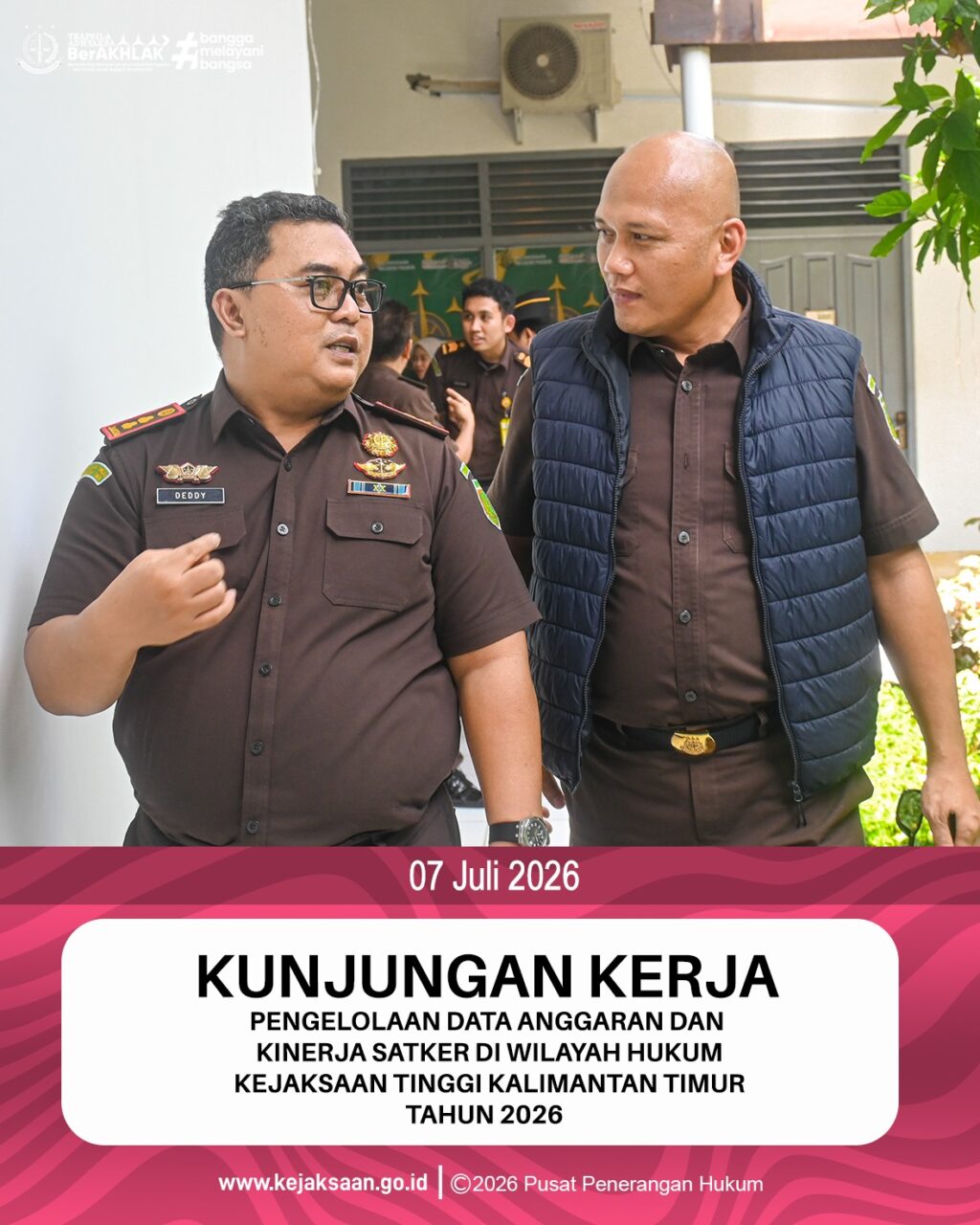 kunjungan kerja ke Kejaksaan Negeri Paser dalam rangka kegiatan Evaluasi dan Monitoring Revisi Anggaran serta Penyusunan Target Kinerja Pelaksanaan Anggaran dan Rencana Penarikan Dana (RPD) Triwulan III Tahun Anggaran 2026.  Kegiatan tersebut bertujuan untuk melakukan evaluasi ter