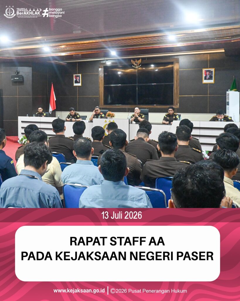 kegiatan Rapat Staf AA pada Kejaksaan Negeri Paser