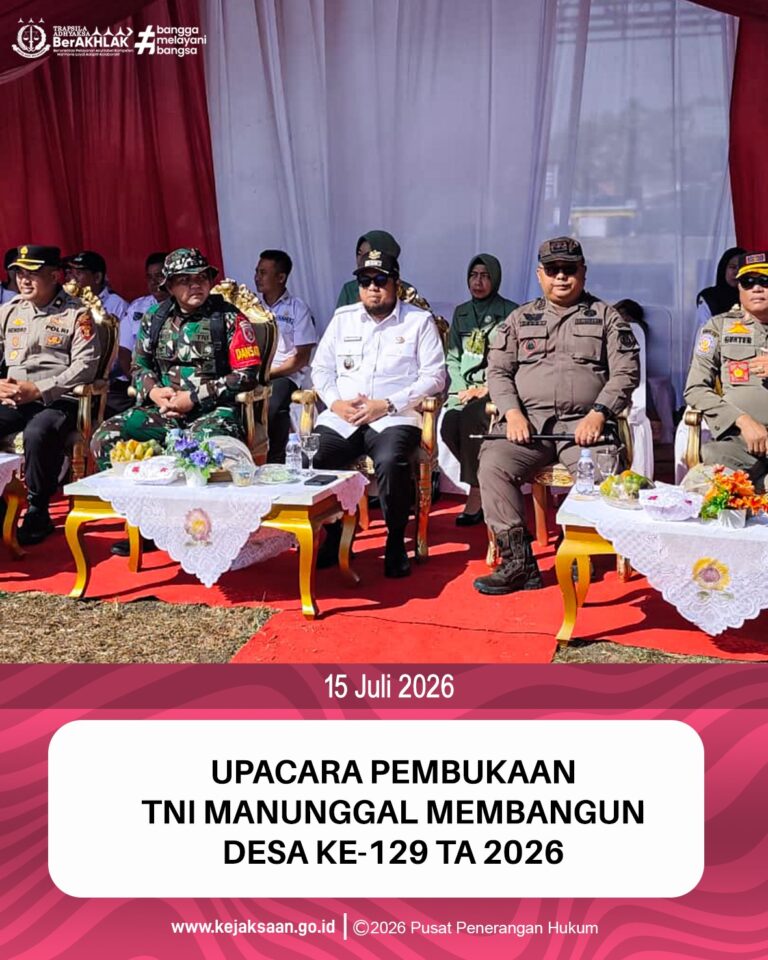Upacara Pembukaan TNI Manunggal Membangun Desa (TMMD) Ke-129 TA. 2026.