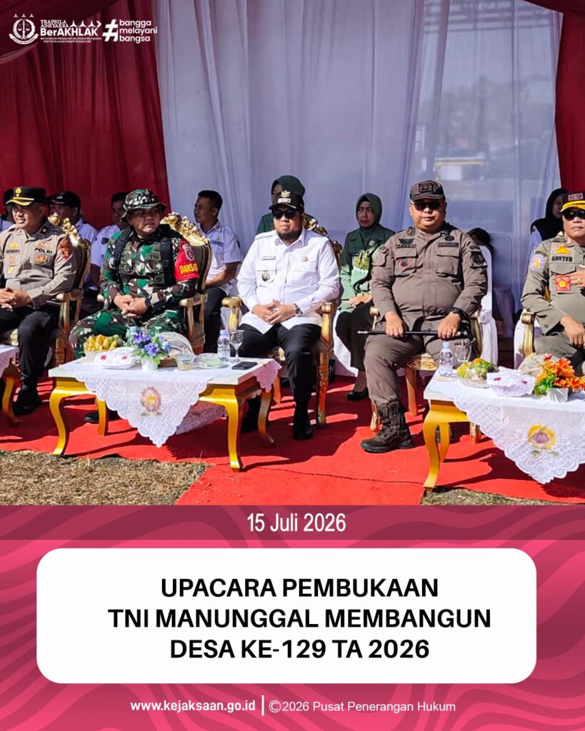 Upacara Pembukaan TNI Manunggal Membangun Desa (TMMD) Ke-129 TA. 2026.