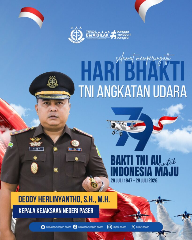 Selamat Memperingati Hari Bhakti TNI Angkatan Udara ke-79th "Bhakti TNI AU Untuk Indonesia Maju"