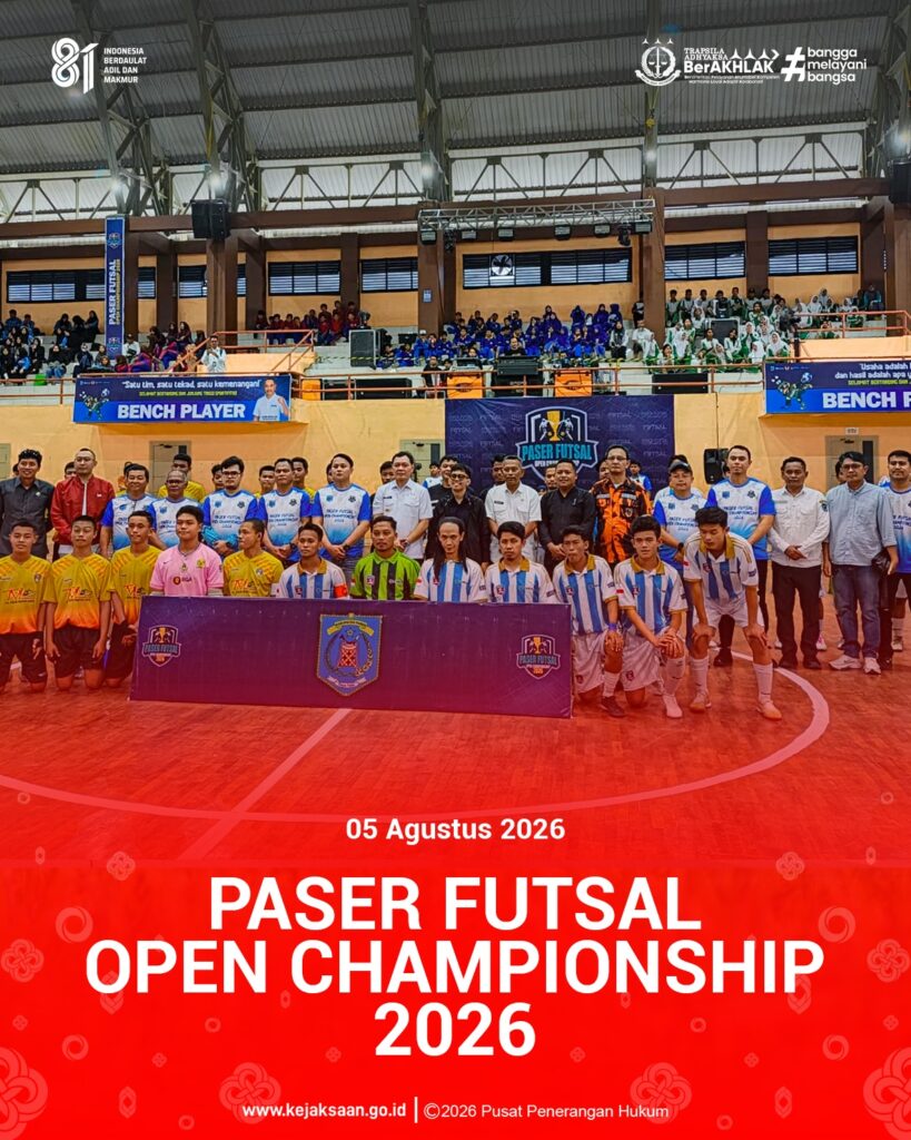 undangan Paser Futsal Open Championship 2026.