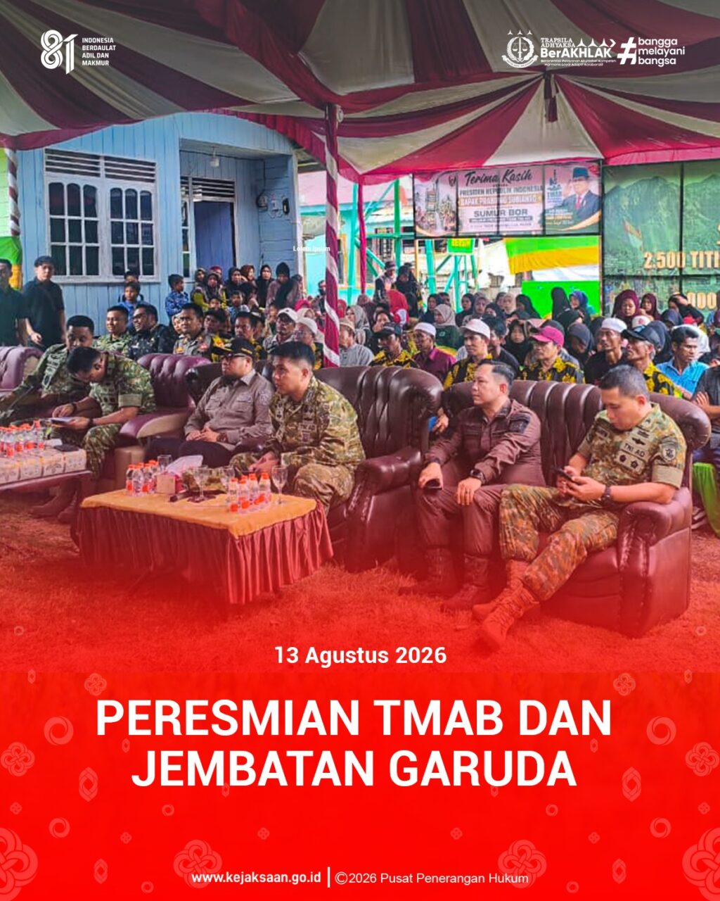 Undangan Peresmian TMAB dan Jembatan Garuda.