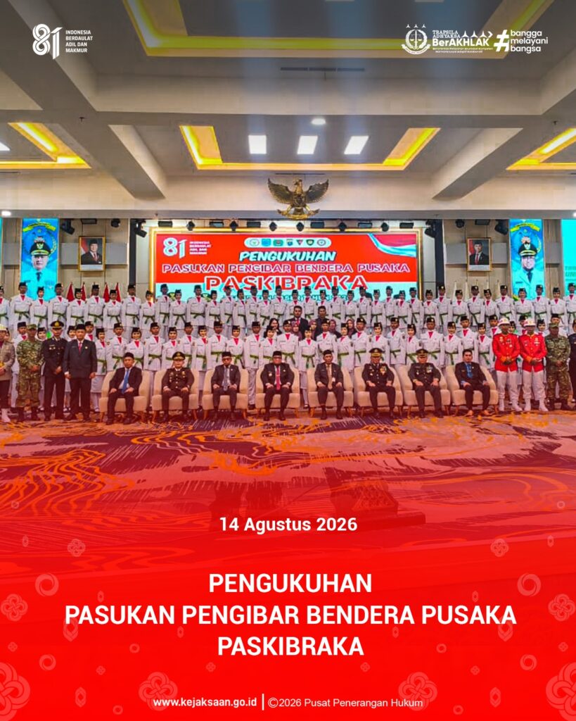 Pengukuhan Pasukan Pengibar Bendera Pusaka Kabupaten Paser Tahun 2026.