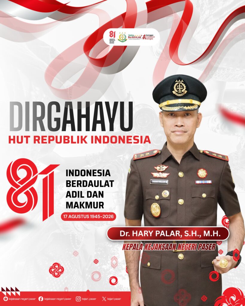 Dirgahayu Republik Indonesia ke-81  "Indonesia Berdaulat Adil dan Makmur"