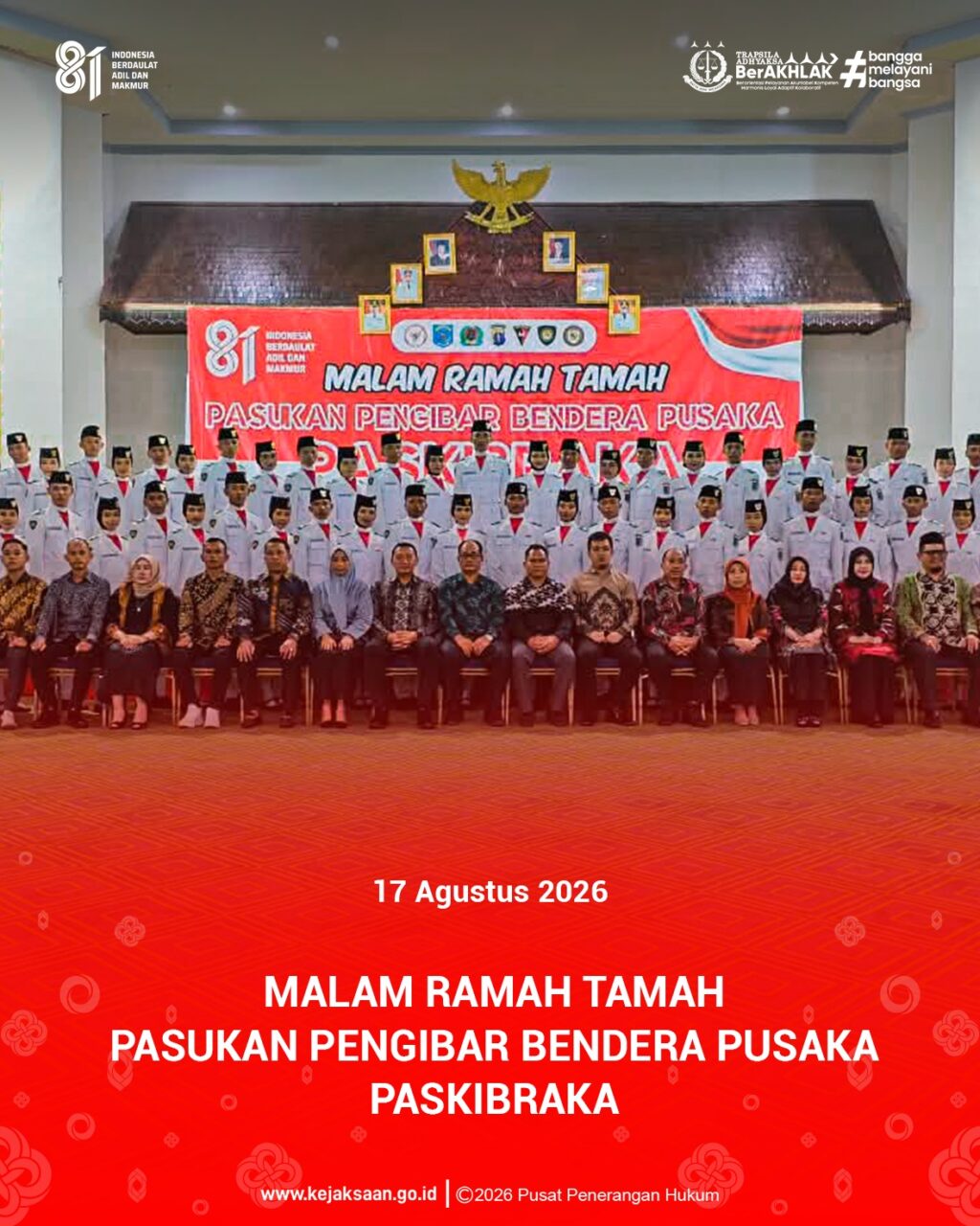 menghadiri Undangan Ramah Tamah PASKIBRAKA Kabupaten Paser Tahun 2026.