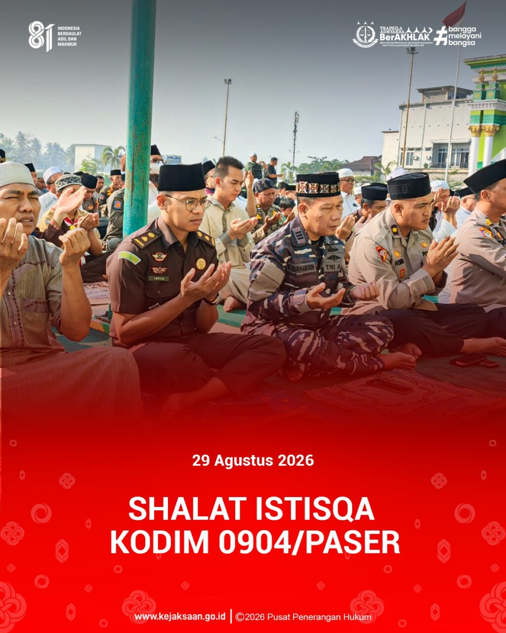 undangan Sholat Istisqa Kodim 0904/PASER.