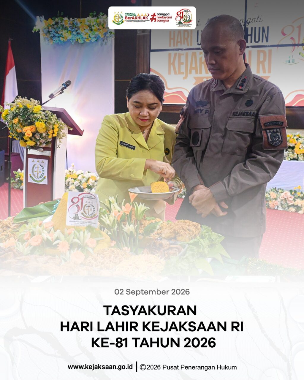 kegiatan syukuran dalam rangka memperingati Hari Lahir (Harlah) Kejaksaan ke-81 Tahun 2026. Turut hadir, beberapa Purna Kejaksaan Negeri Paser.